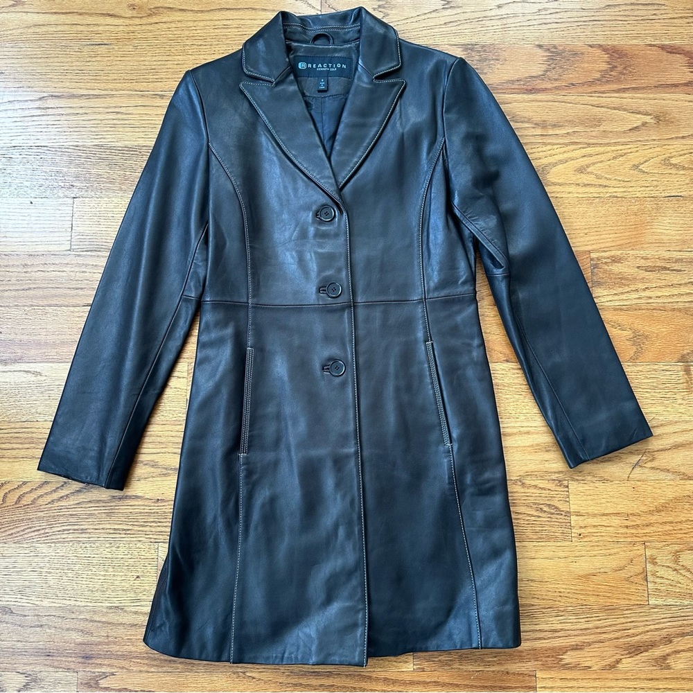Kenneth Cole Women’s Leather Jacket Size S